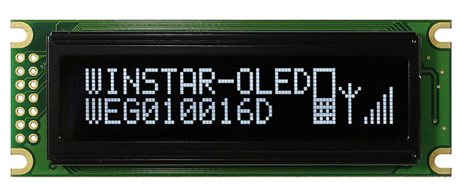 2.4インチ　100 x 16　COB　6800,8080　グラフィック/Graphic　有機ELディスプレイ　有機ELモジュール　OLED Display　OLED Module