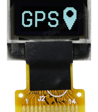 0.49インチ　64 x 32　COG　I2C　グラフィック/Graphic　最小有機ELディスプレイ　有機ELモジュール　Micro OLED Display　OLED Module