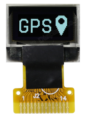 0.49インチ　64 x 32　COG　I2C　グラフィック/Graphic　最小有機ELディスプレイ　有機ELモジュール　Micro OLED Display　OLED Module