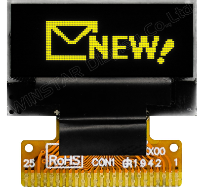 0.68インチ　96 x 32　COG　6800,8080,SPI,I2C　グラフィック/Graphic　有機ELディスプレイ　有機ELモジュール　OLED Display　OLED Module