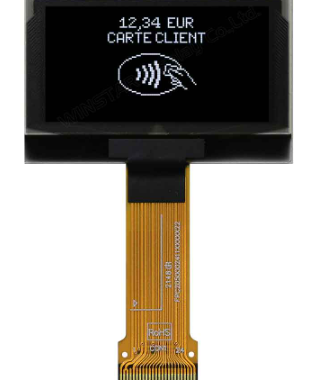 1.54インチ　128 x 64　COG　6800,8080,SPI,I2C　グラフィック/Graphic　有機ELディスプレイ　有機ELモジュール　OLED Display　OLED Module