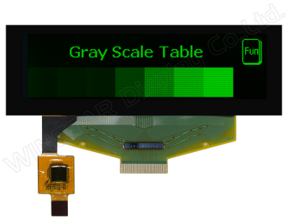 3.12インチ　256 x 64　COF　6800,8080,SPI　グラフィック/Graphic　グレースケール/Grayscale　静電容量方式タッチパネル/Capacitive Touch Panel　有機ELディスプレイ　有機ELモジュール　OLED Display　OLED Module